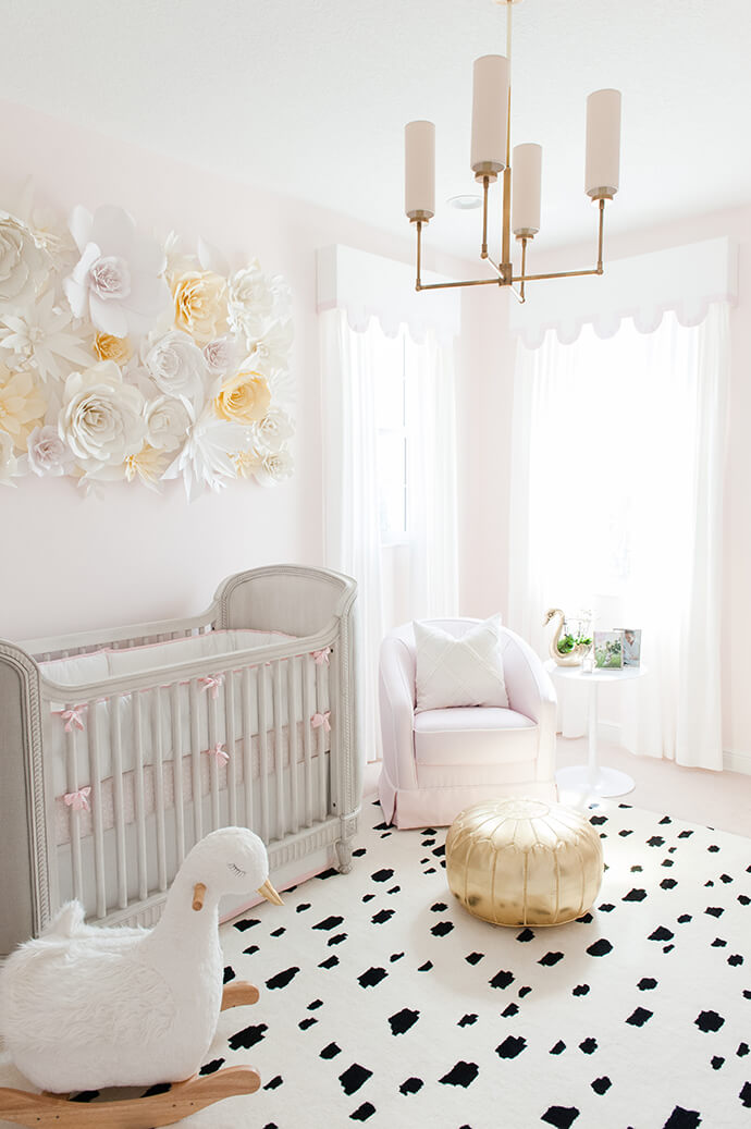 BRIGHT & FEMININE NURSERY TOUR | Caitlin Wilson