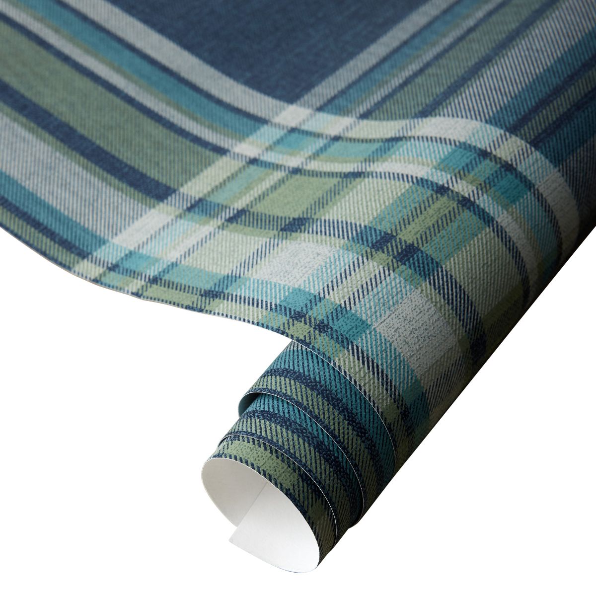 Princeton Plaid Wallpaper in Navy - Caitlin Wilson Design