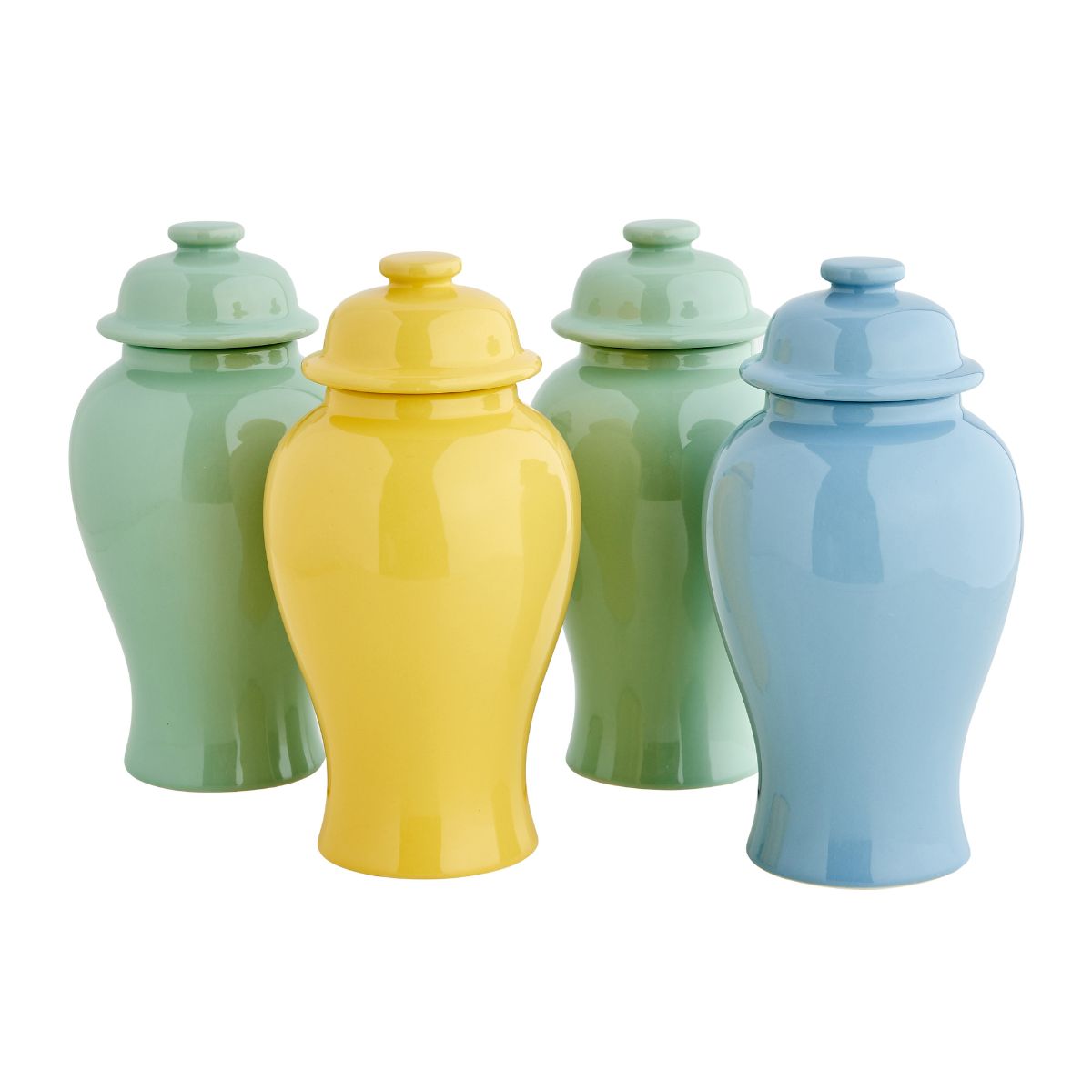 Small Aviary Jar in Yellow