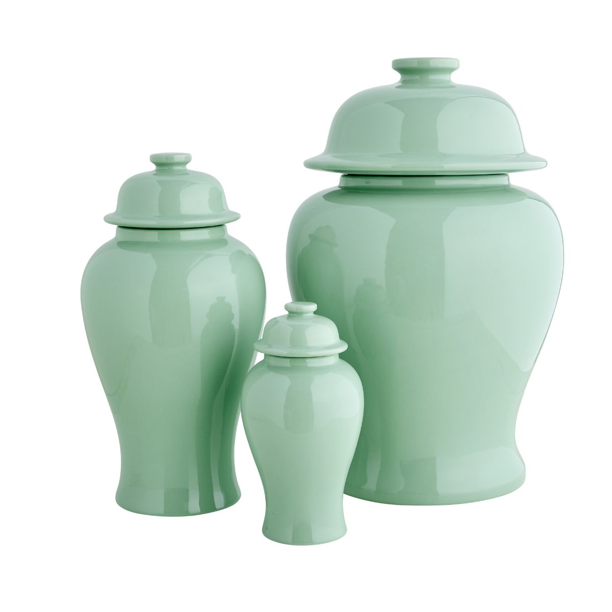 Small Aviary Jar in Garden Green