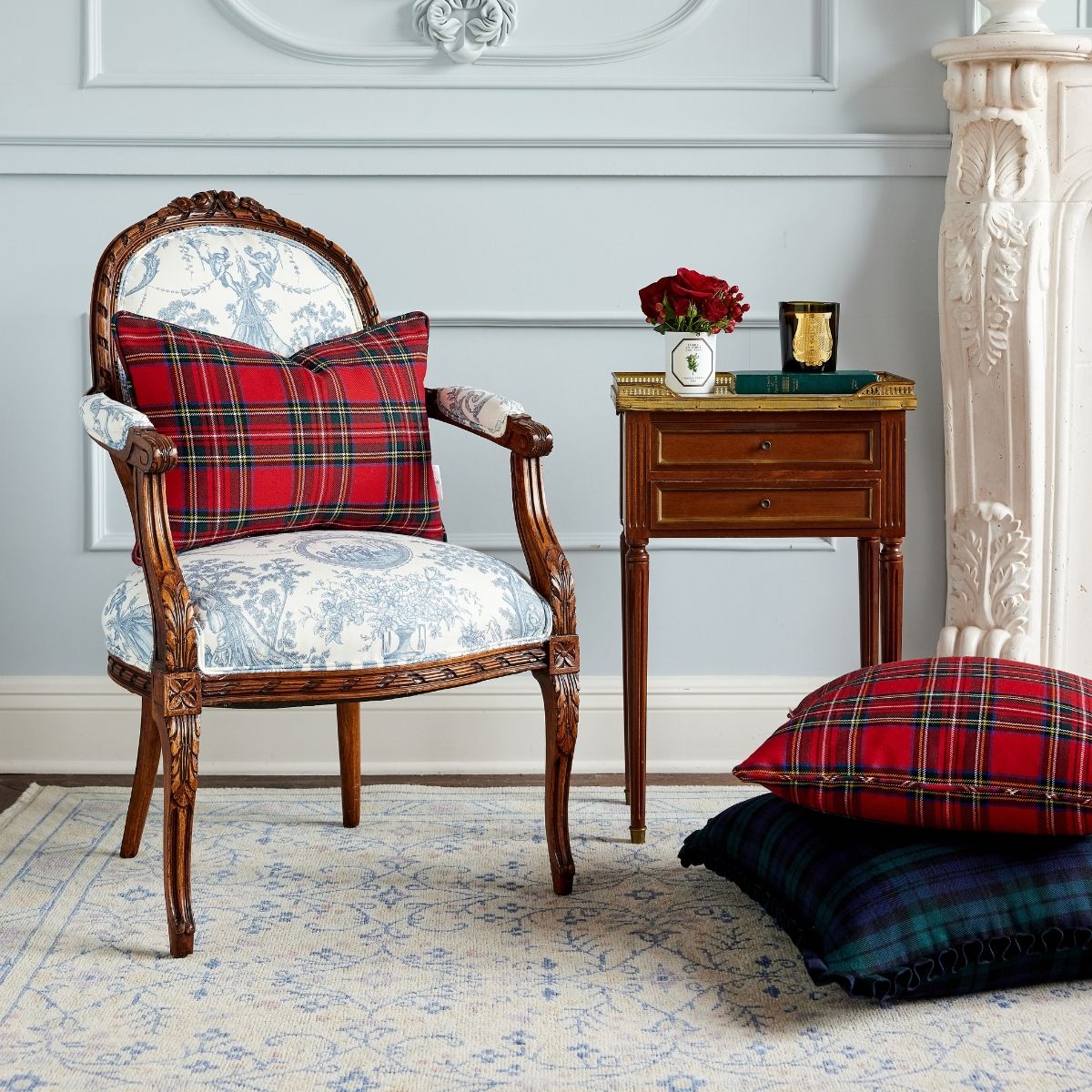 Stewart Plaid Pillow Cover