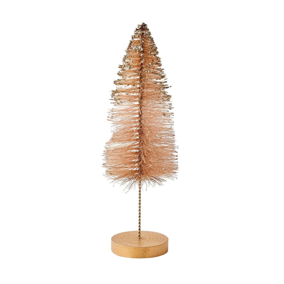 Dusty Pink Glitter Bottle Brush Tree in Large