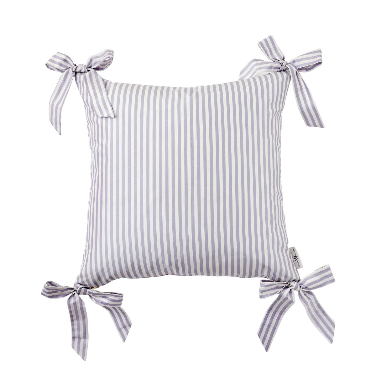 Noelle Bow Pillow Cover in Lilac