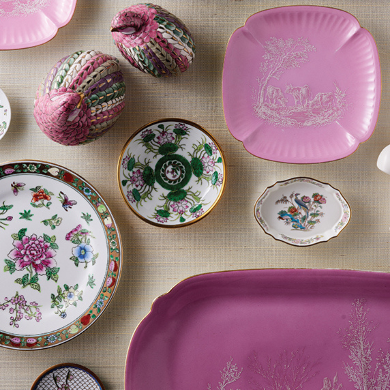 Objet |Our objets invite thoughtful study—think centuries-old ceramics, sought-after Jasperware, and hard-to-find first editions.