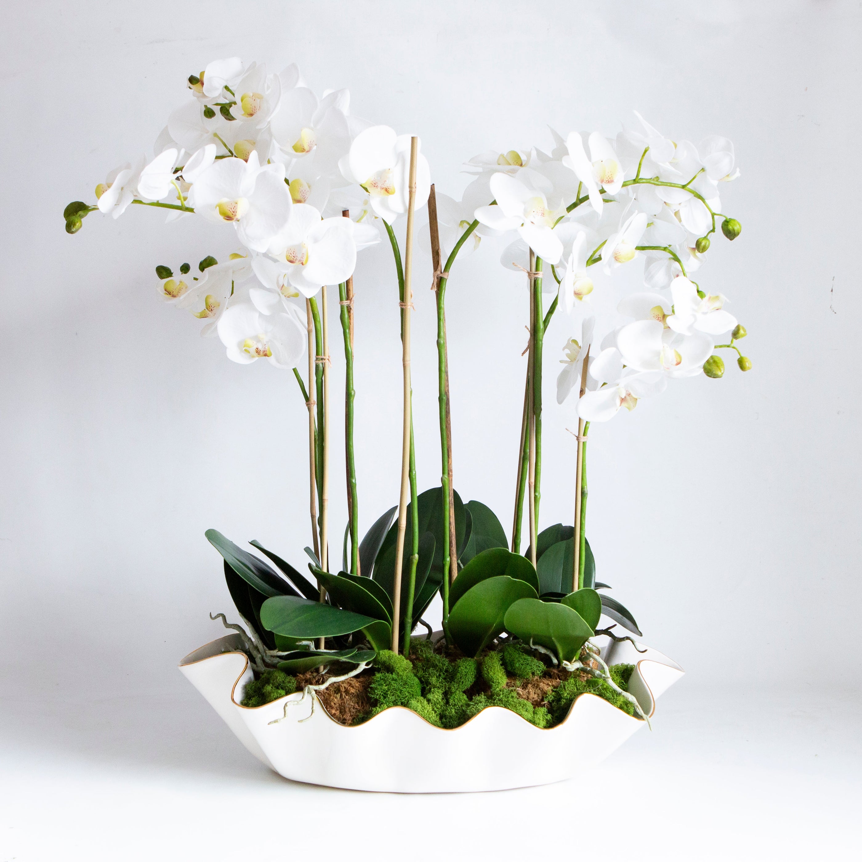 30" Faux Orchid Drop-In