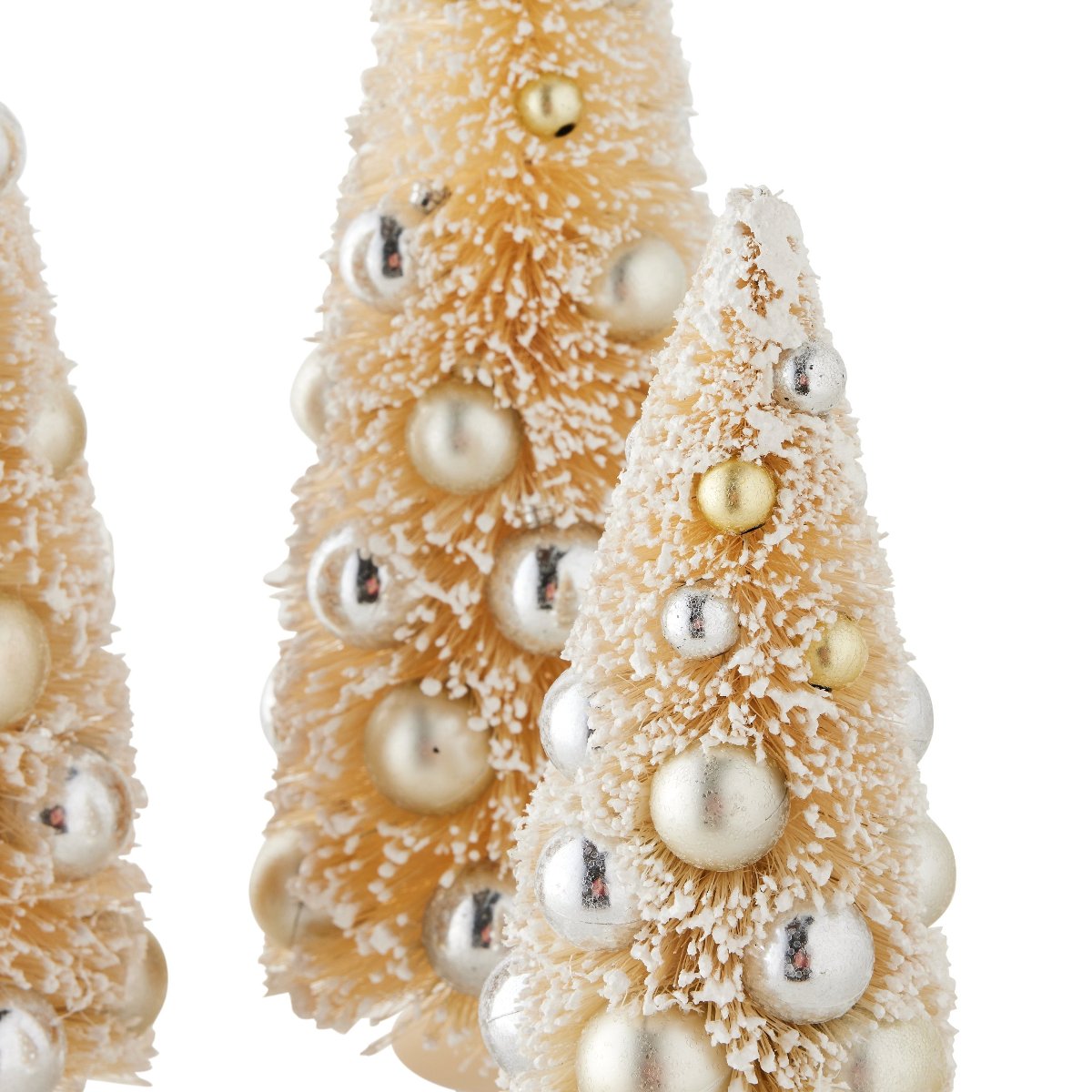 Snowy Bottle Brush Tree, Set of 3 - Caitlin Wilson Design