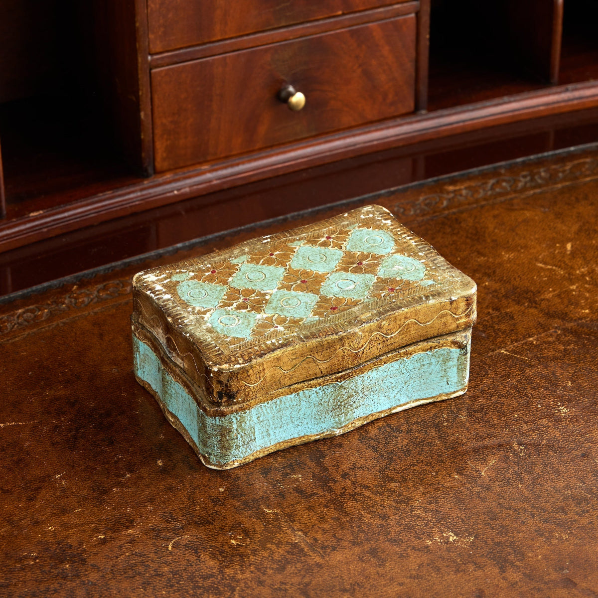 Tuscan Medallion Trinket Box II - Caitlin Wilson Designs