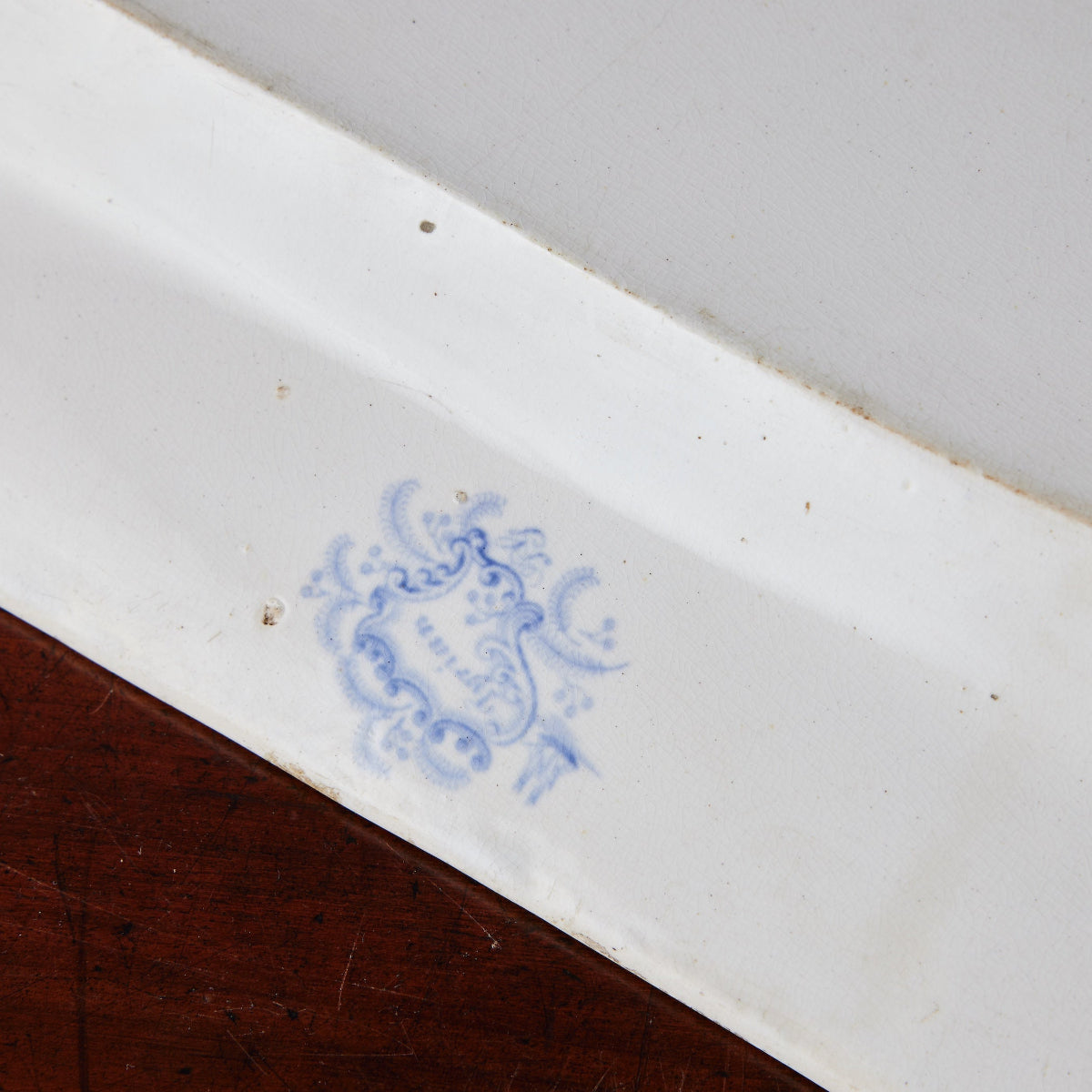 Pastoral Day Dream Blue and White Platter IV - Caitlin Wilson Designs