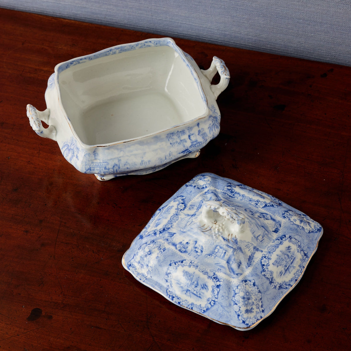 Victorian Pastoral Covered Dish - Caitlin Wilson Designs