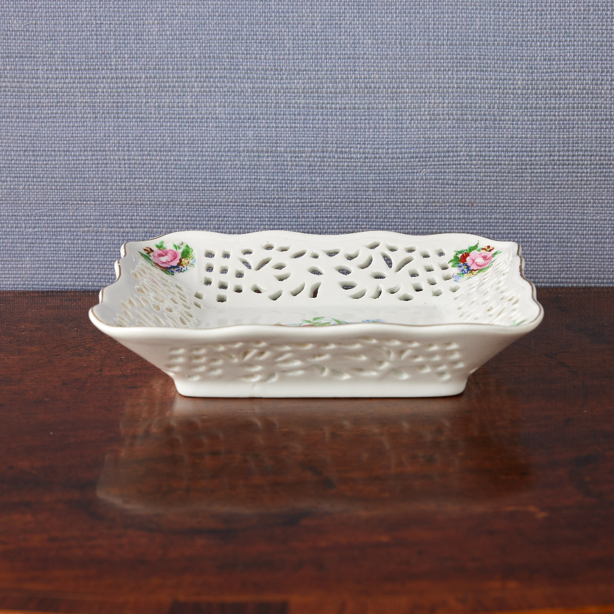 Gardenia Hand-Painted Porcelain Basket - Caitlin Wilson Designs