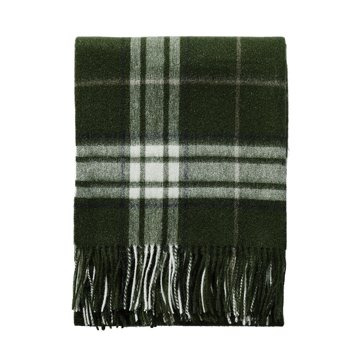 Tottenham Plaid Throw in Olive - Caitlin Wilson Designs