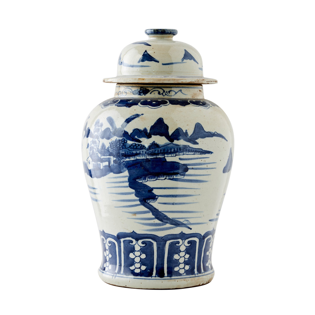 Blue Landscape Ginger Jar III - Caitlin Wilson Design