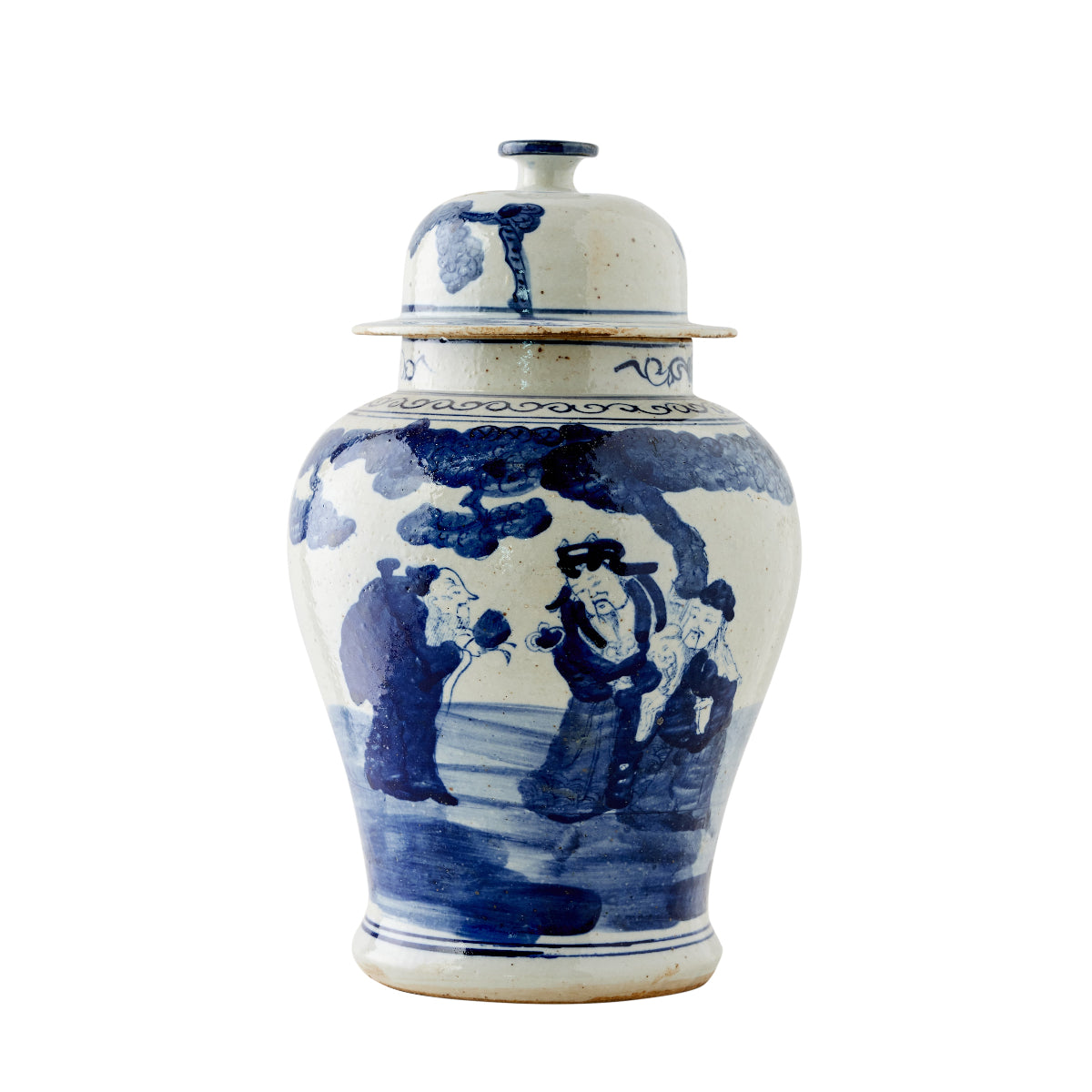 Blue Landscape Ginger  Jar II - Caitlin Wilson Design