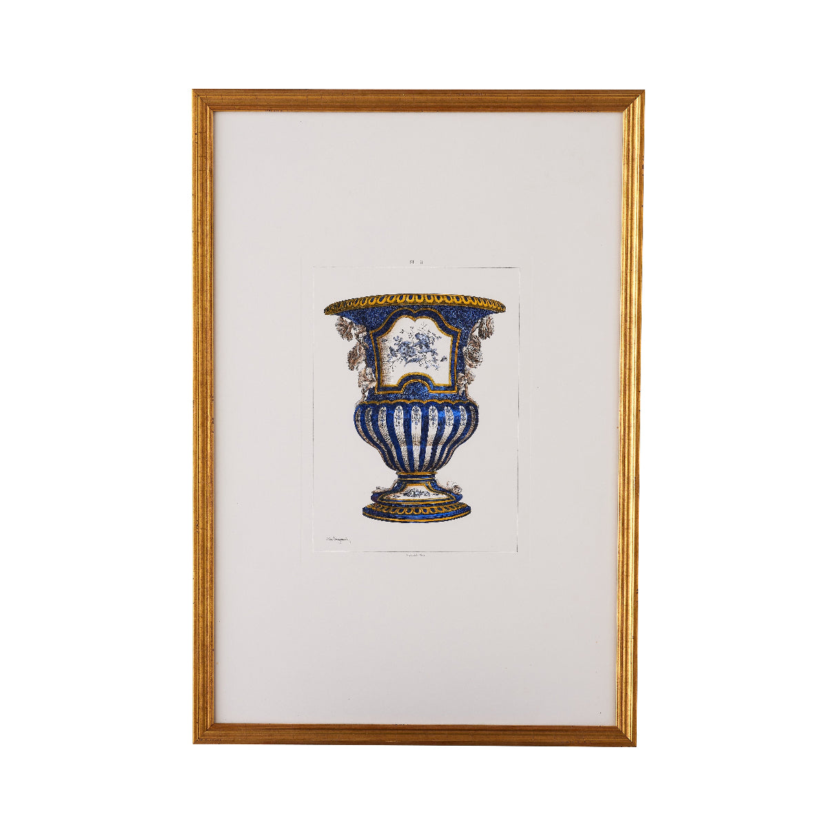 Cerulean Elegance Vase Trio Print -I - Caitlin Wilson Design