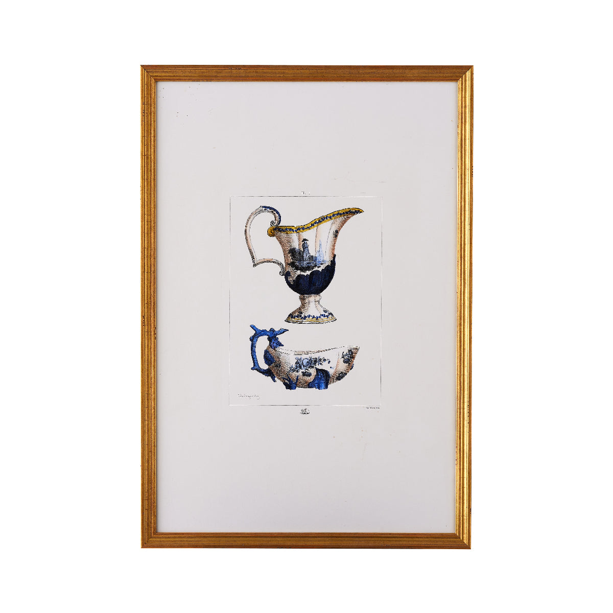 Cerulean Elegance Vase Trio Print -II - Caitlin Wilson Design