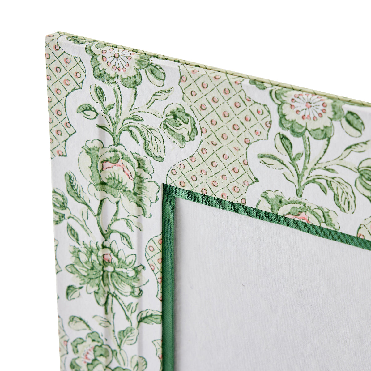 Green Trellis Fabric Picture Frame - Caitlin Wilson Design