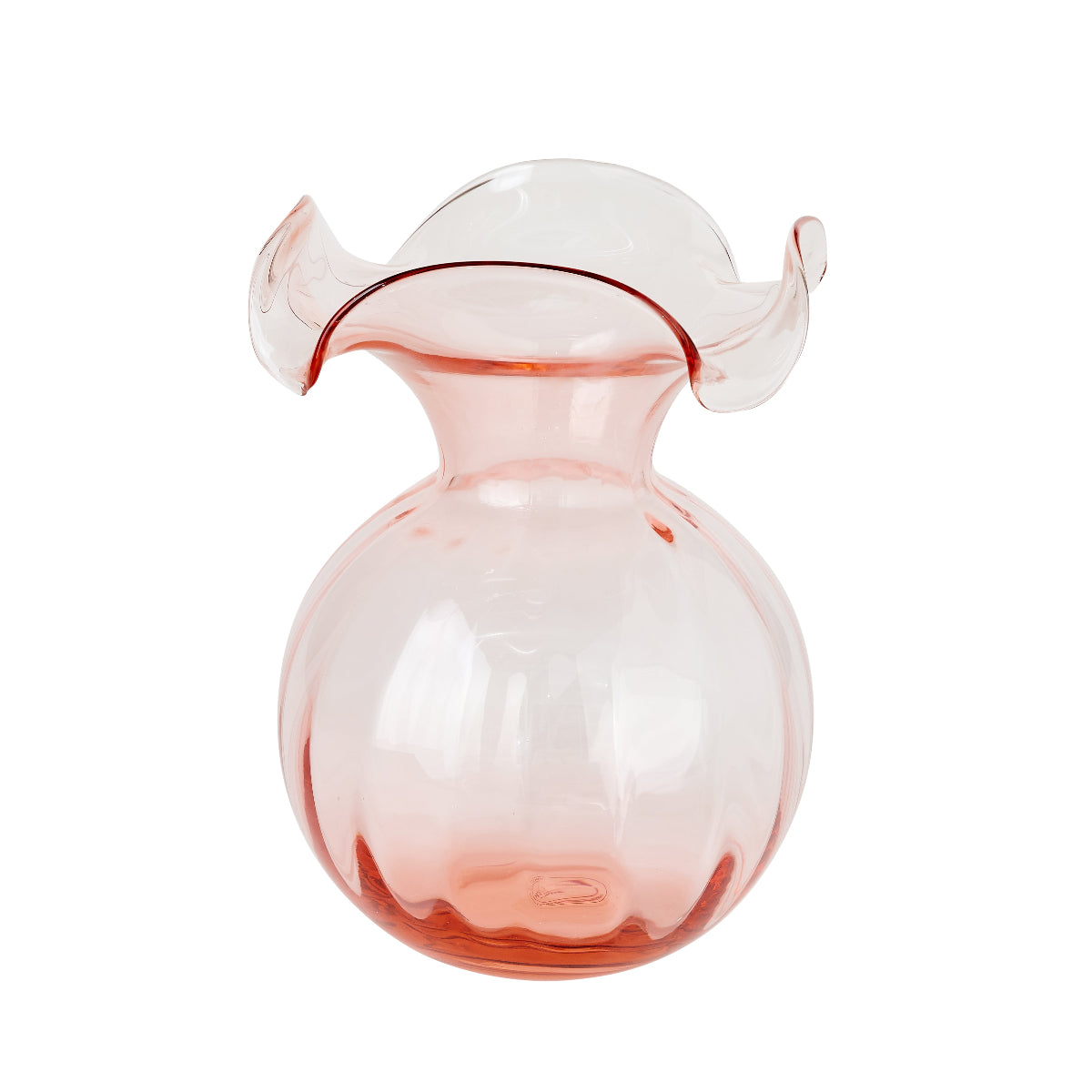 Medium Ruffled Rim Vase in Pink - Caitlin Wilson Design