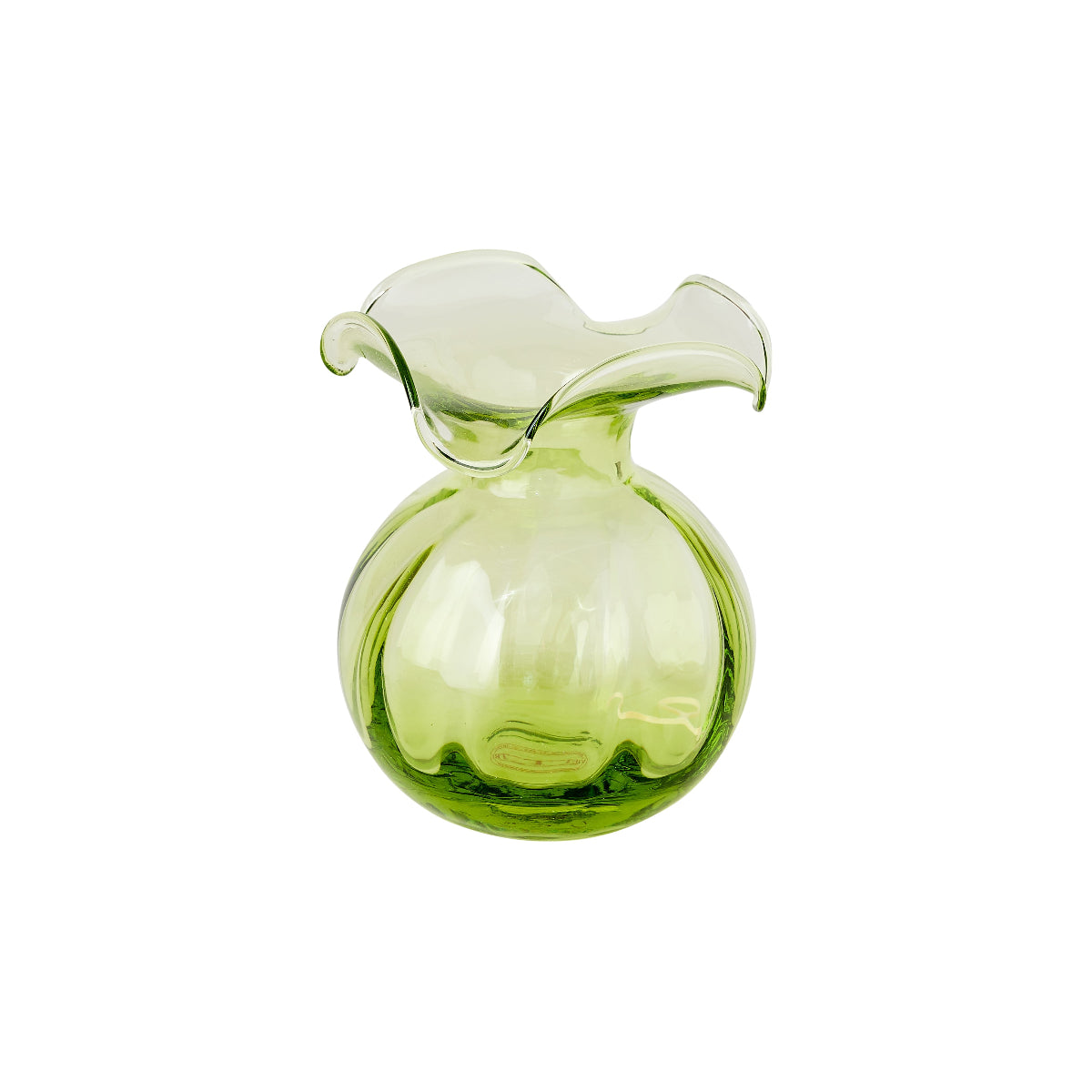 Mini Ruffled Rim Vase in Green - Caitlin Wilson Design