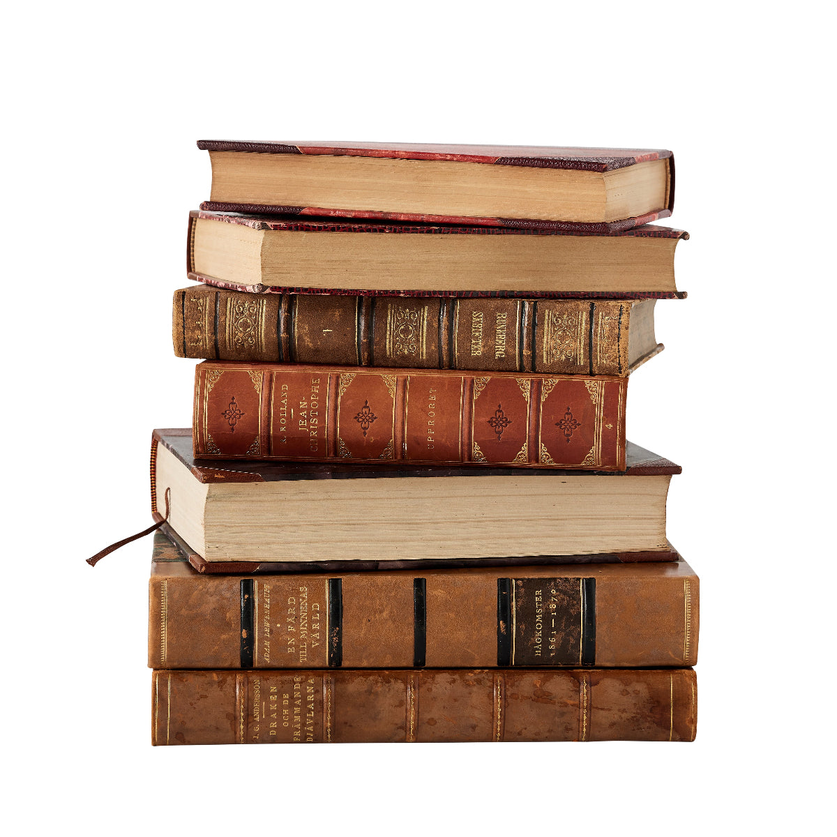 Glasgow Set of Leather-bound Books - Caitlin Wilson Design