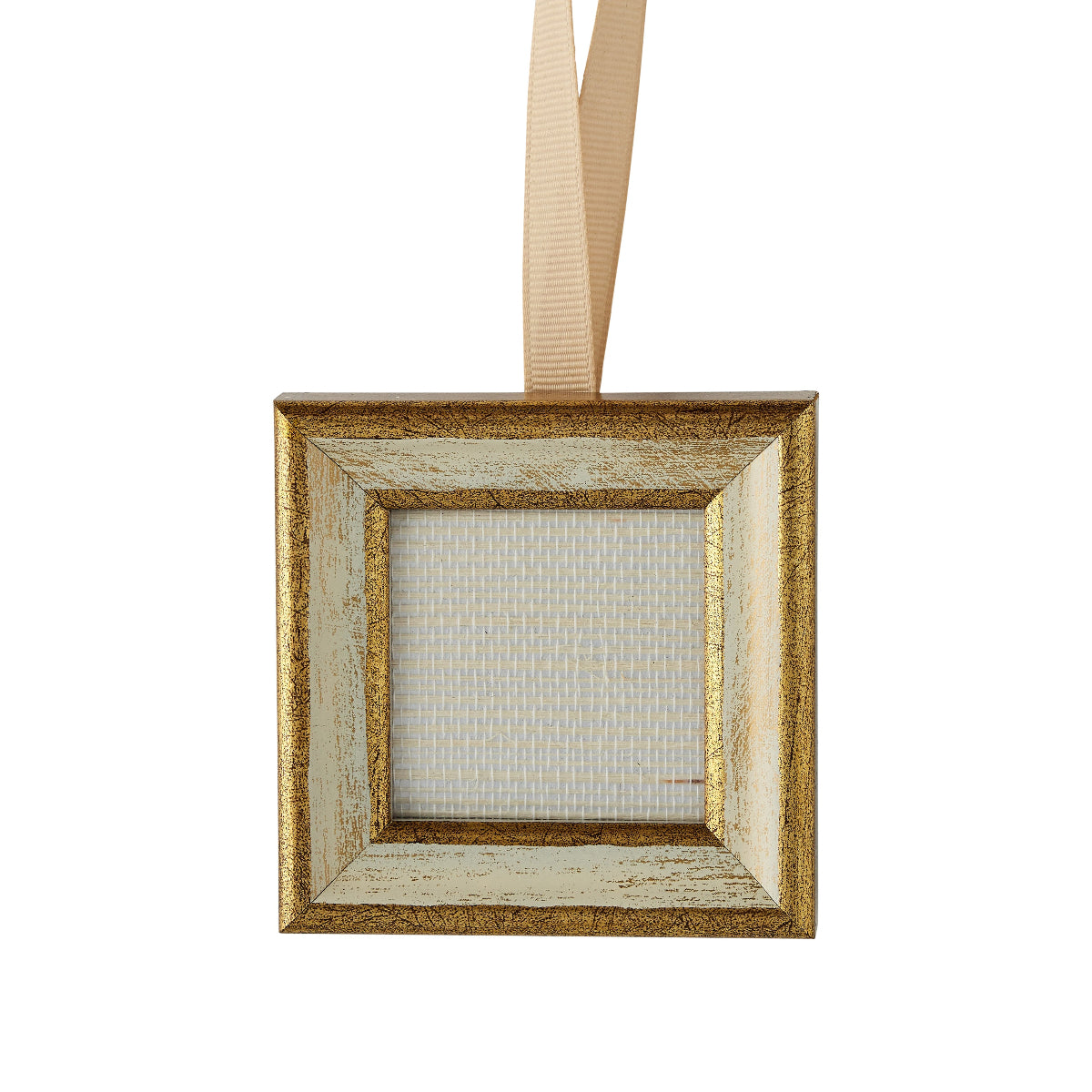Florentine Frame Ornament - Cream/Gold - Caitlin Wilson Design