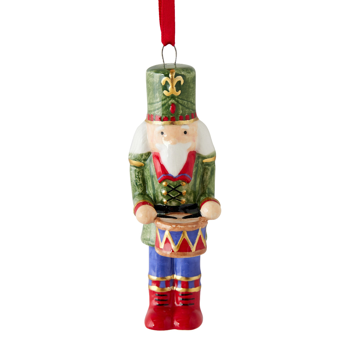 Ceramic Green Drummer Ornament - Caitlin Wilson Design