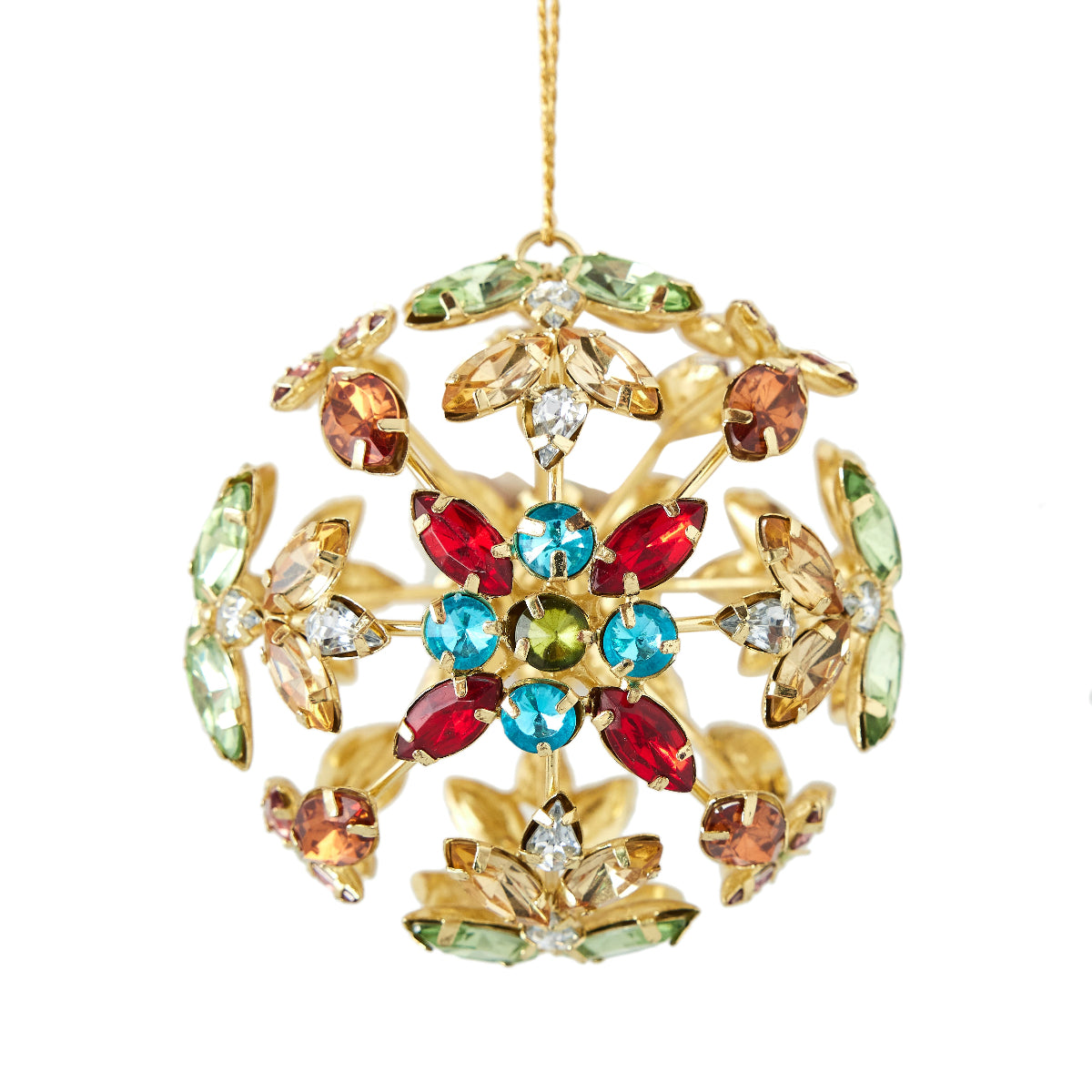 Crown Jewel Metal Orb Ornament - Caitlin Wilson Design