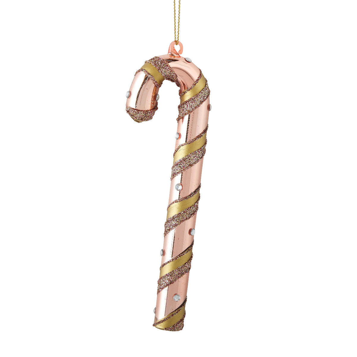 Pink Dandy Candy Cane Ornament - Caitlin Wilson Design