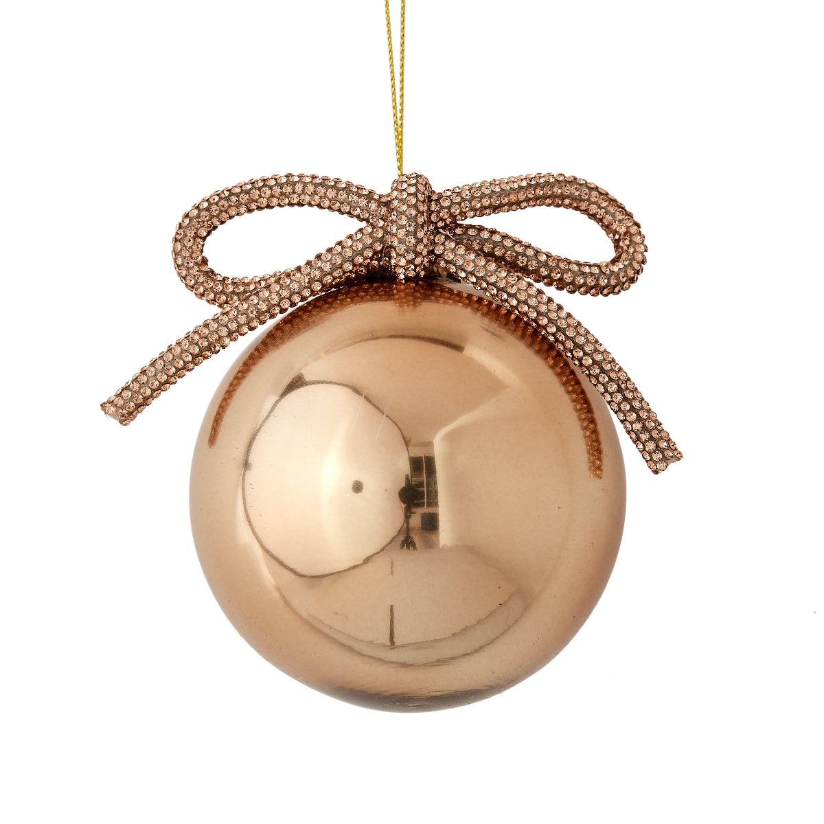 Glitzy Bow Ornament Gold - Caitlin Wilson Design