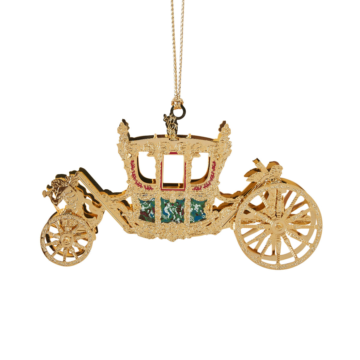 HRH Gold State Coach Ornament - Caitlin Wilson Design