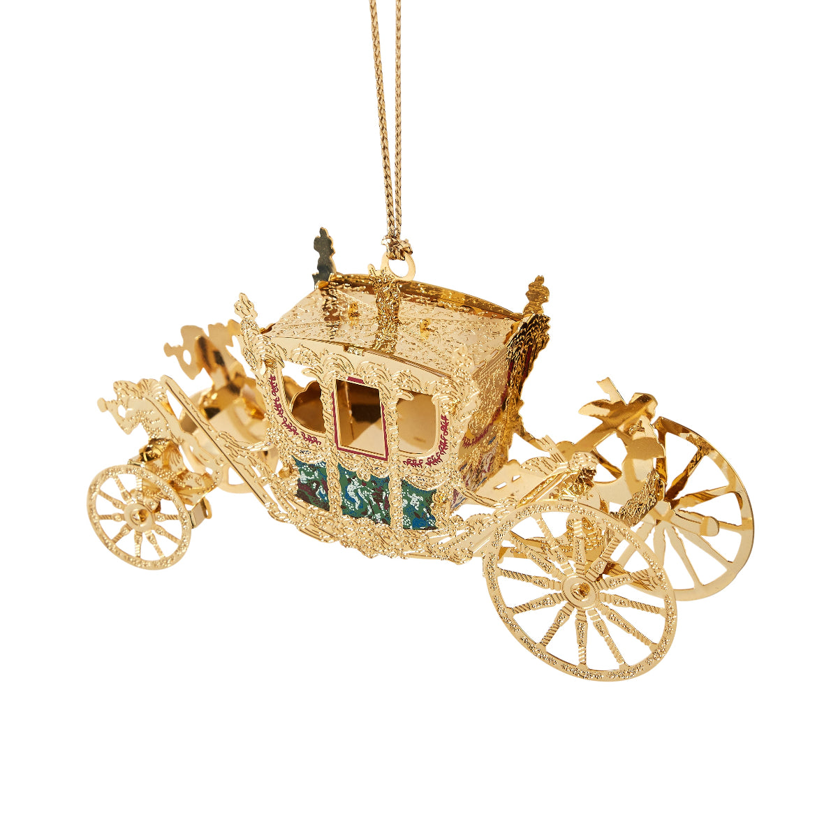 HRH Gold State Coach Ornament - Caitlin Wilson Design