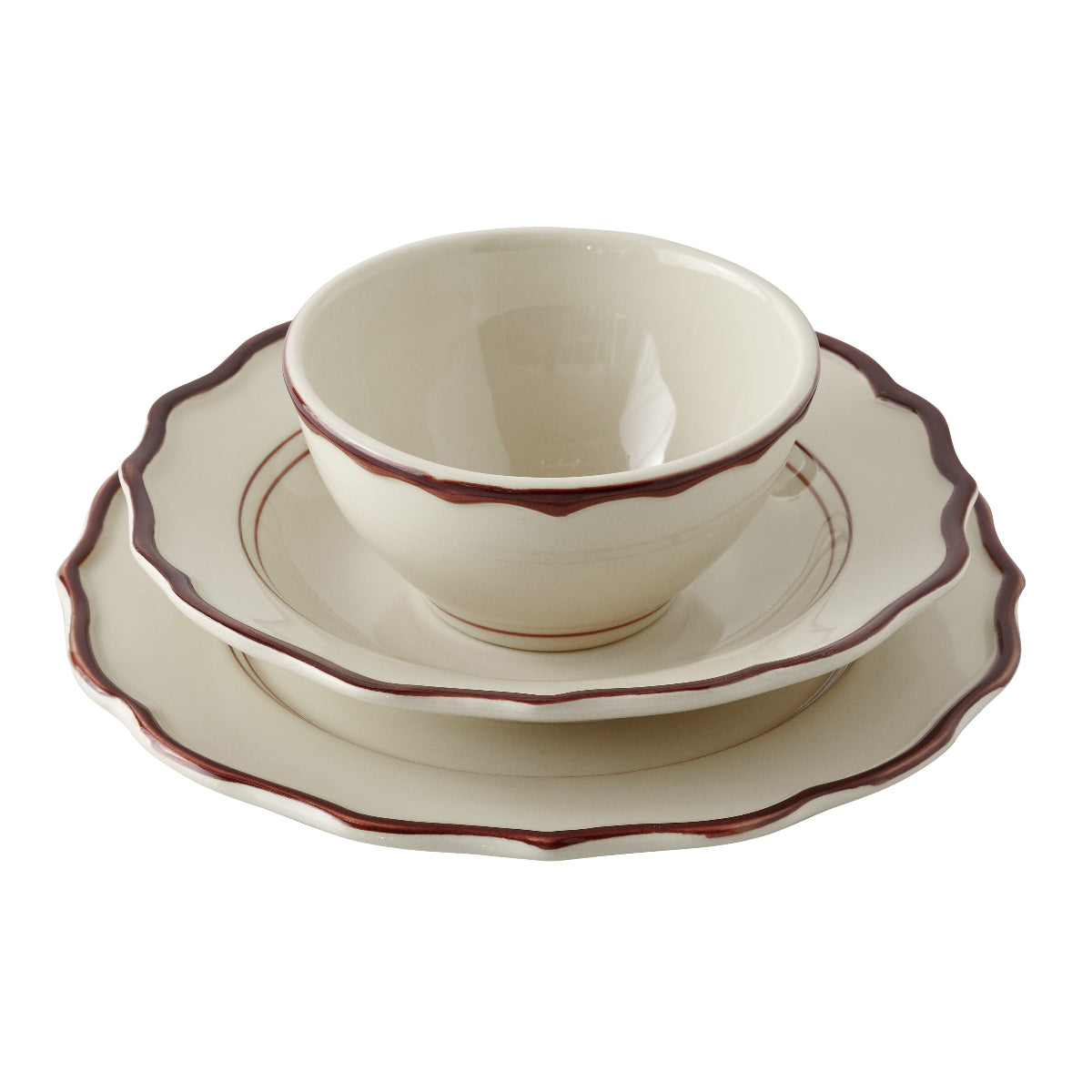 Espresso Trim Dish Set - Caitlin Wilson Design