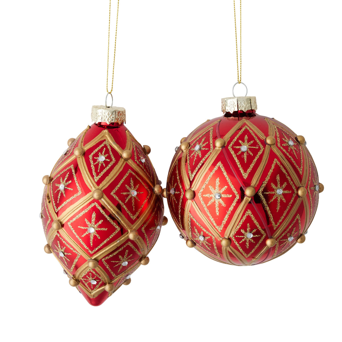 Crimson Splendor Ornament Set - Caitlin Wilson Design