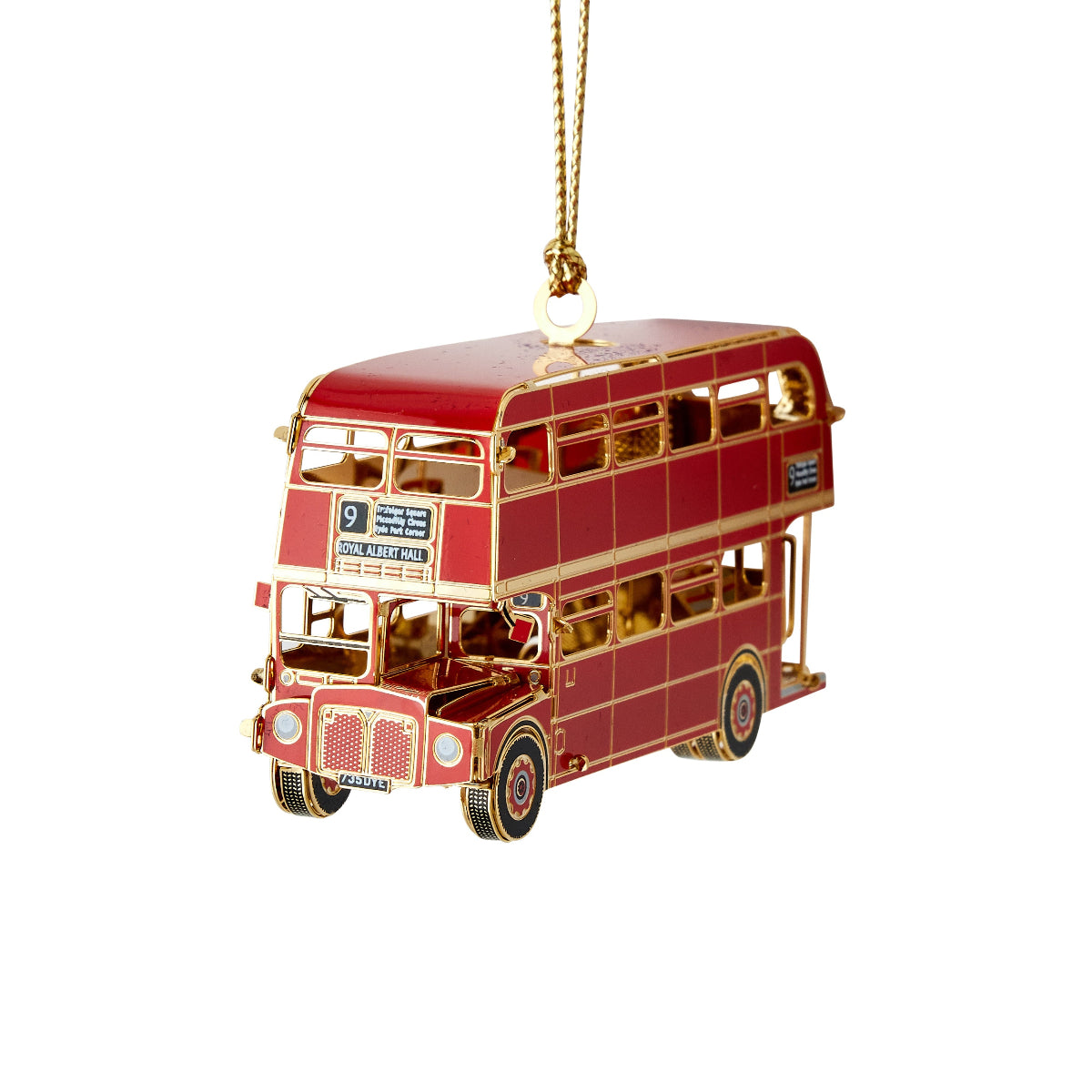Waverly Double Decker Bus Ornament - Caitlin Wilson Design