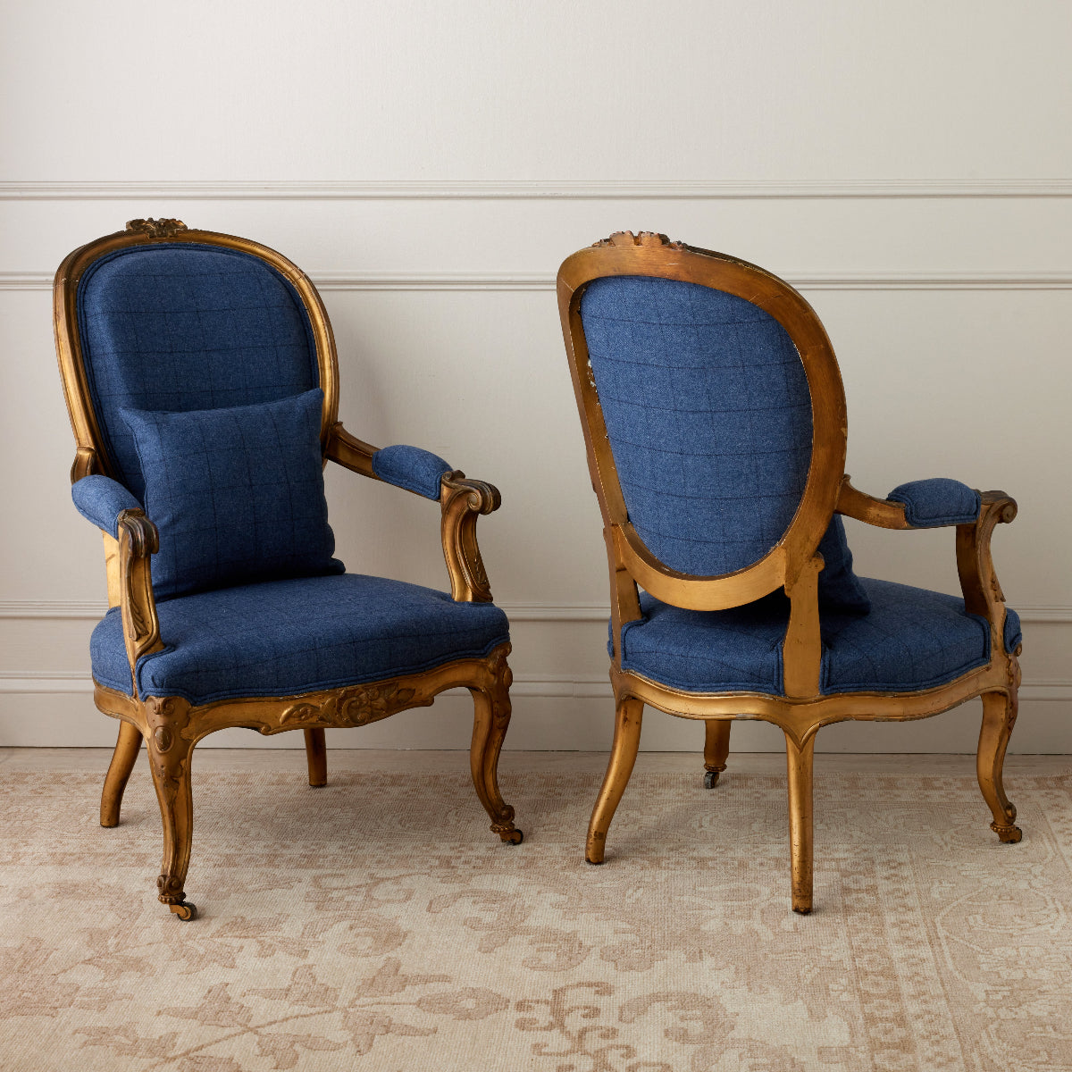 Château Bleu Armchairs - Caitlin Wilson Design