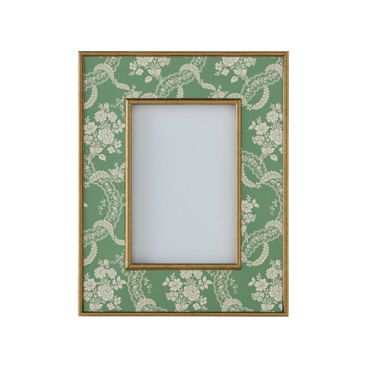 Jardin Vert Lace Frame in Gold - Caitlin Wilson Design