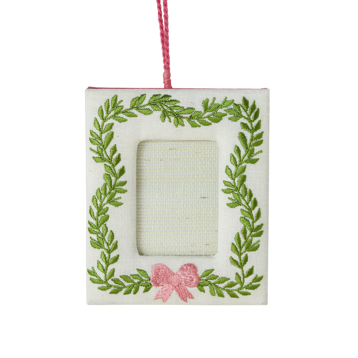 Maria Embroidered Photo Frame Ornament - Caitlin Wilson Design