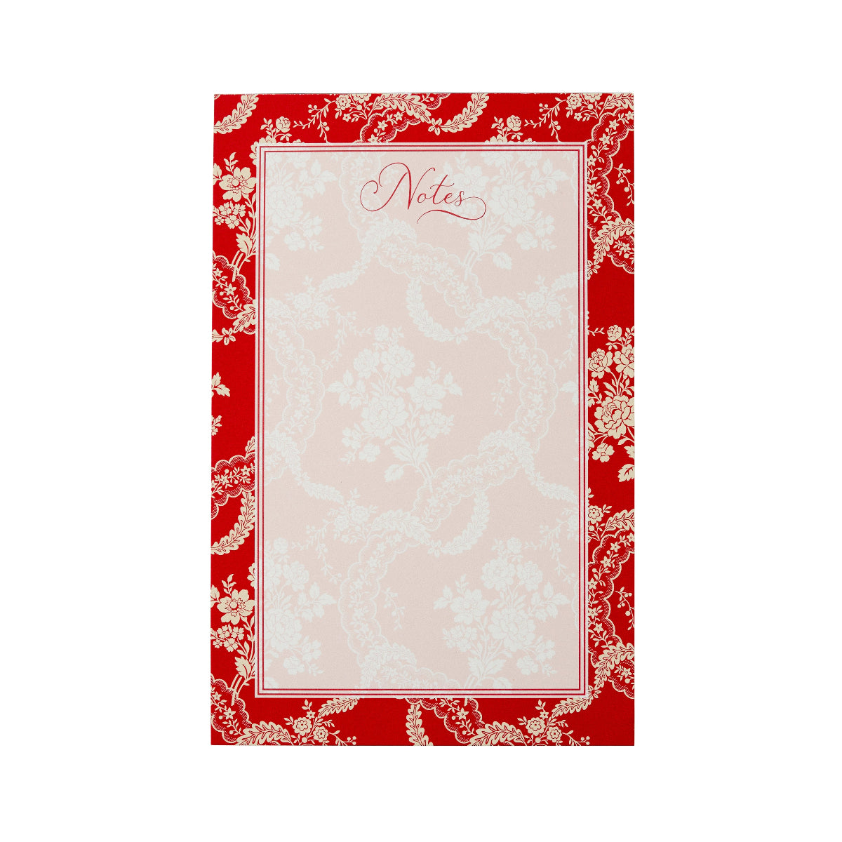Noël Rouge Lace Large Notepad - Caitlin Wilson Design