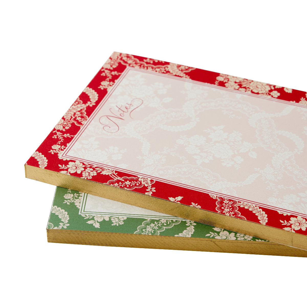 Noël Rouge Lace Large Notepad - Caitlin Wilson Design