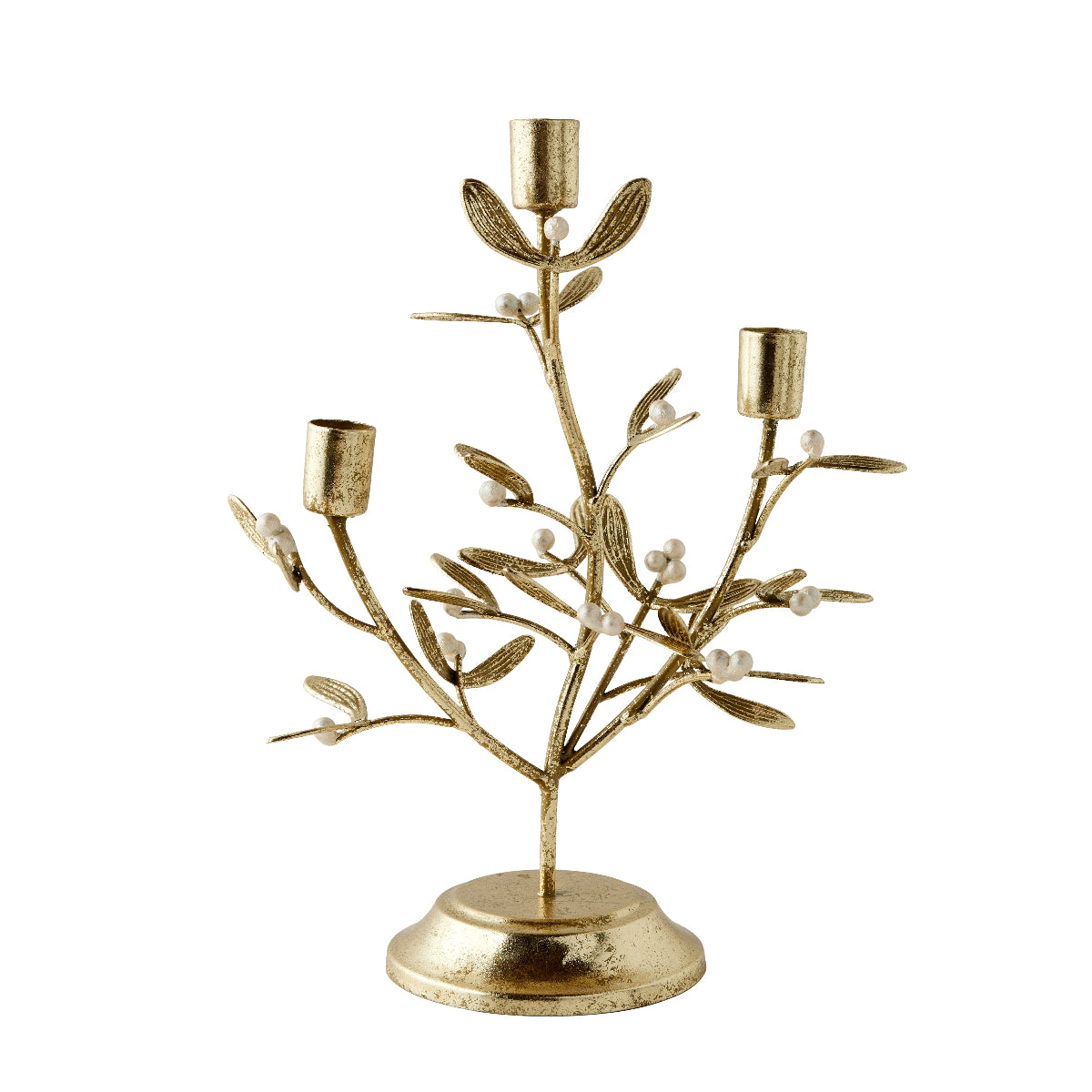 Gilded Mistletoe Candelabra  - Caitlin Wilson Design