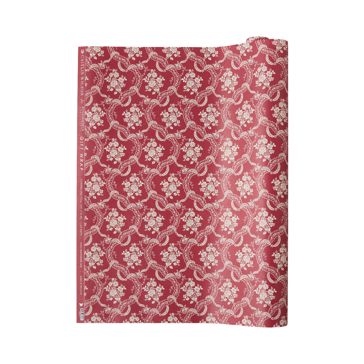 Noël Rouge Lace Gift Wrap - Caitlin Wilson Design