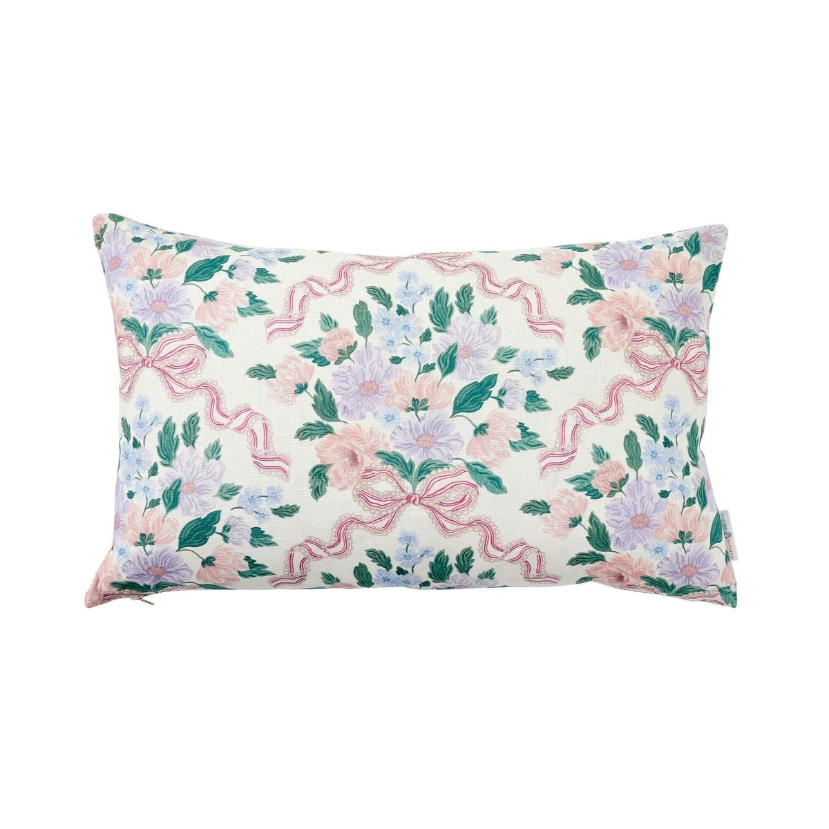 Holly Berry & Bow Pillow Cover
