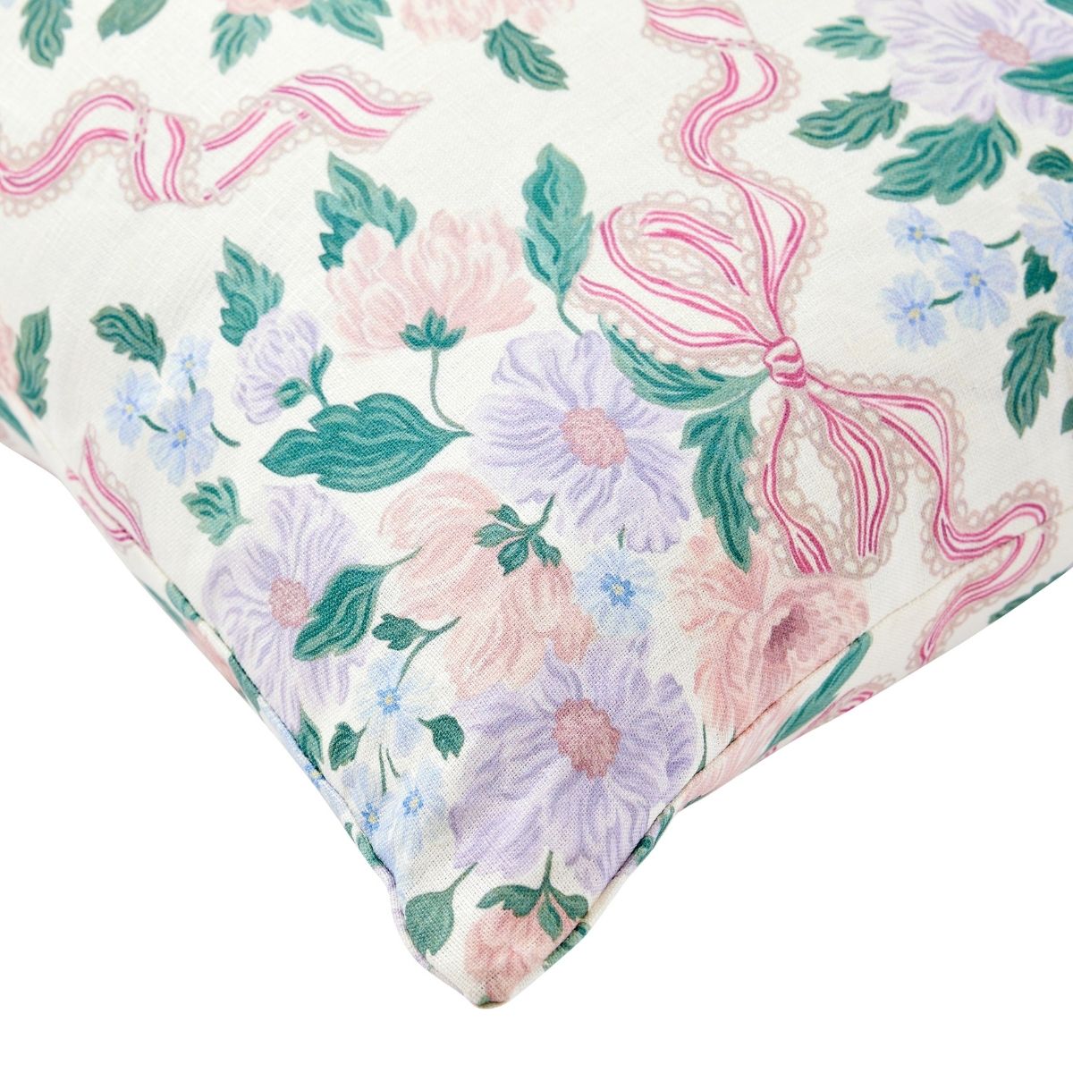 Holly Berry & Bow Pillow Cover