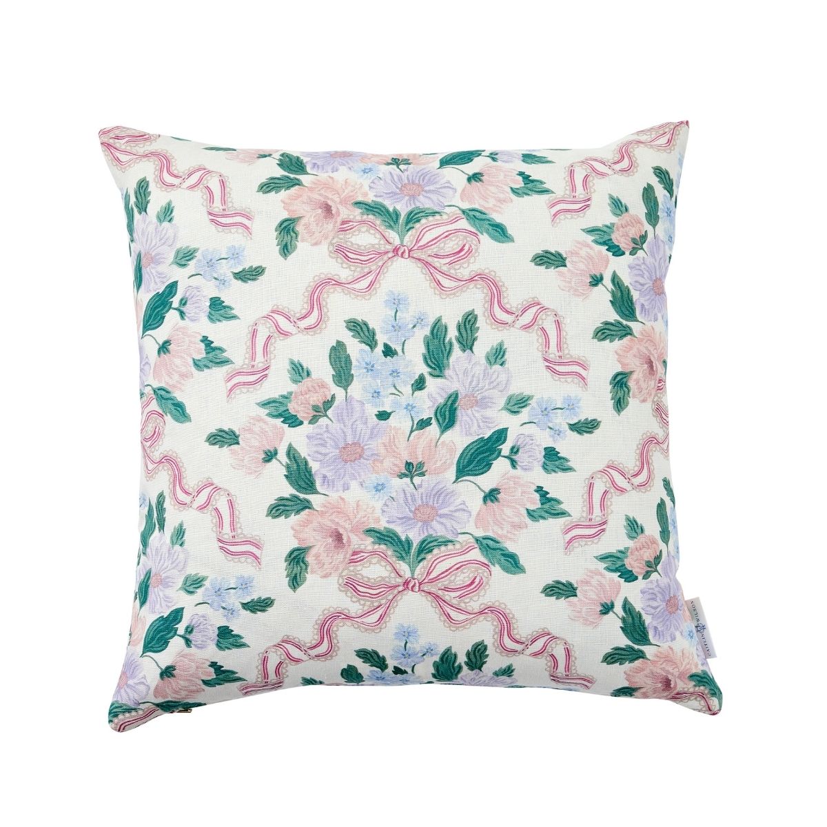 Holly Berry & Bow Pillow Cover