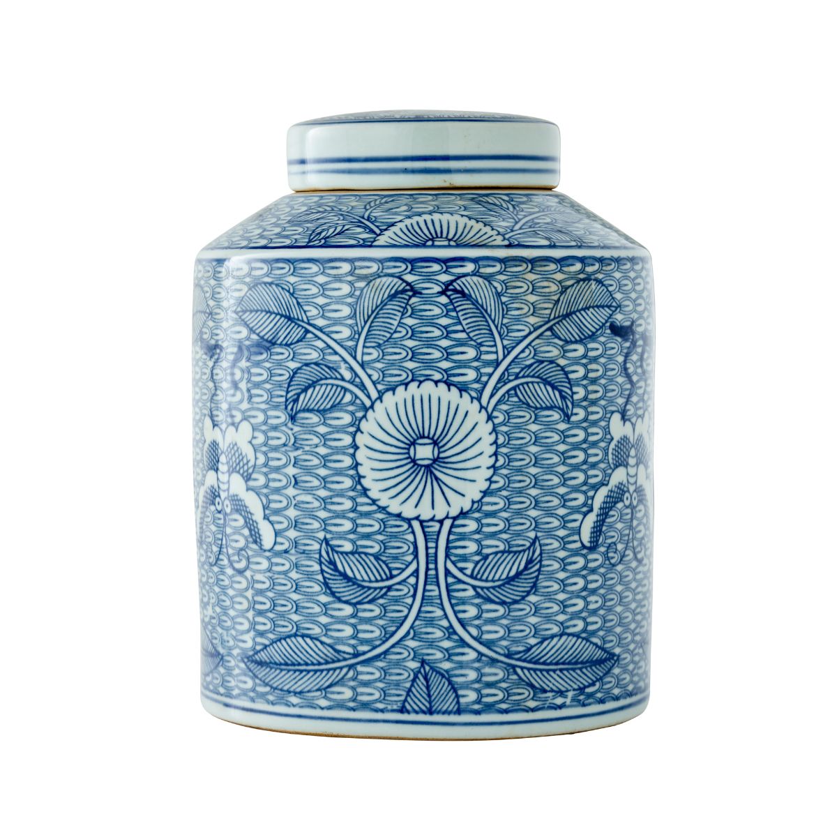 Blue Leaf Tea Jar