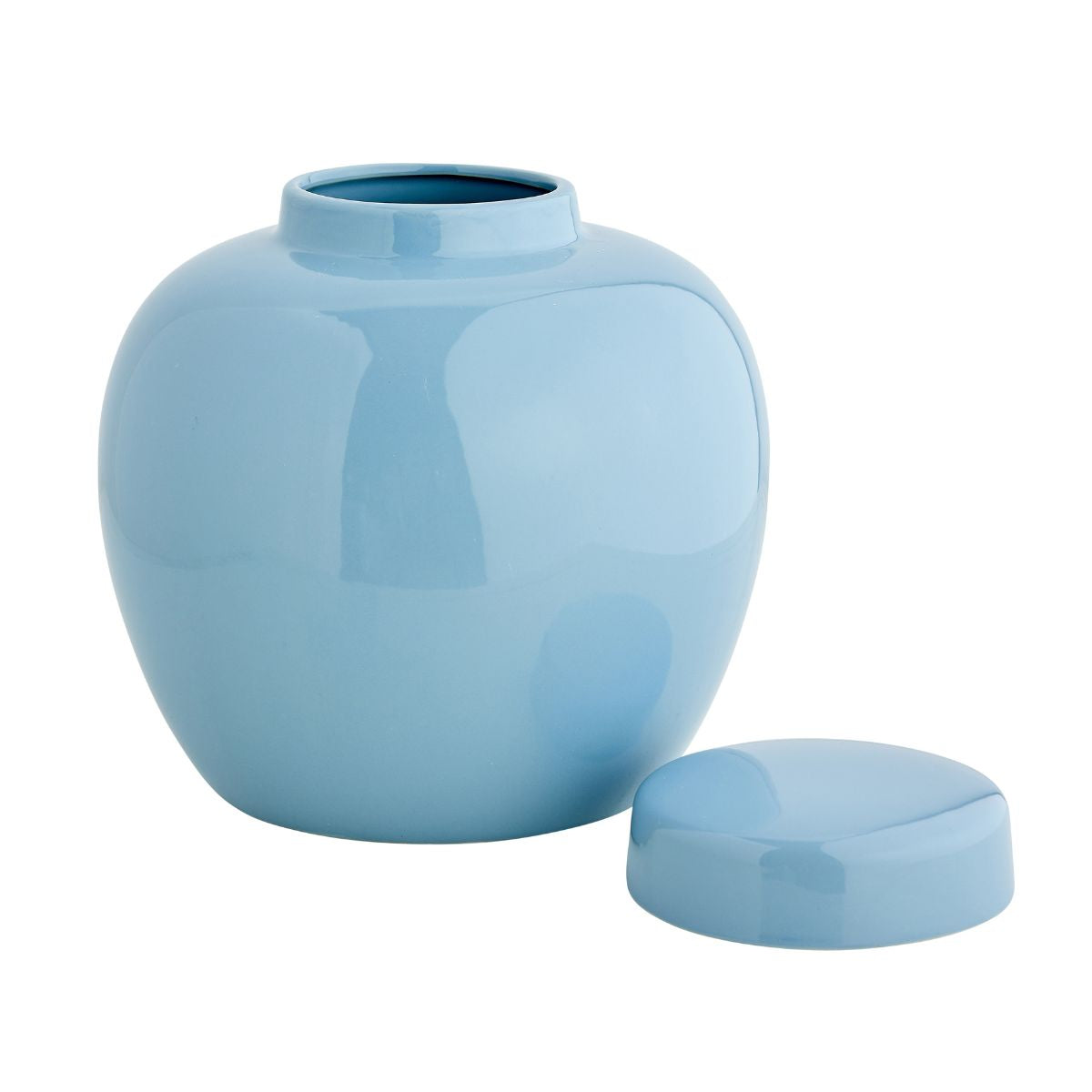 Round Aviary Jar in Blue