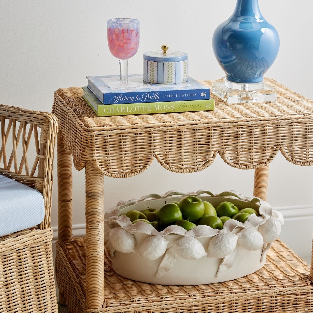 Bol de Citron Ovale in White - Caitlin Wilson Design