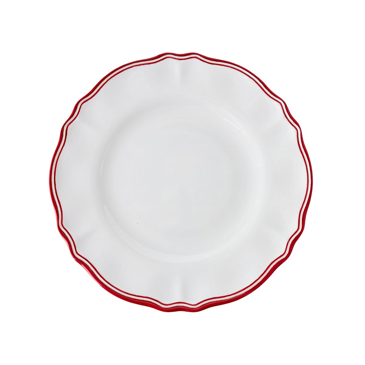 Maison Red Dinner Plate - Caitlin Wilson Design