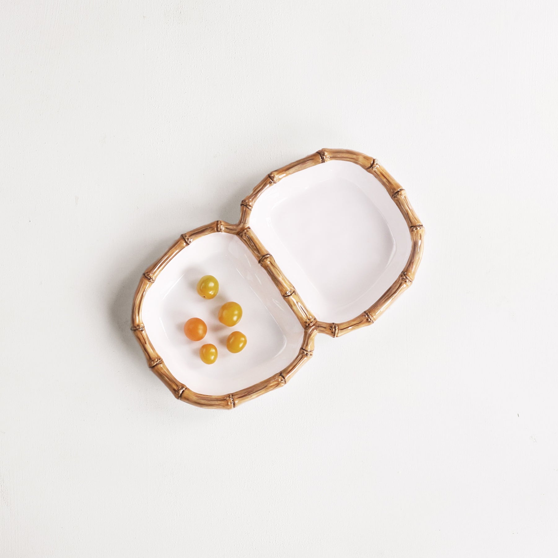 VIDA Bamboo Double Dip (White and Natural)