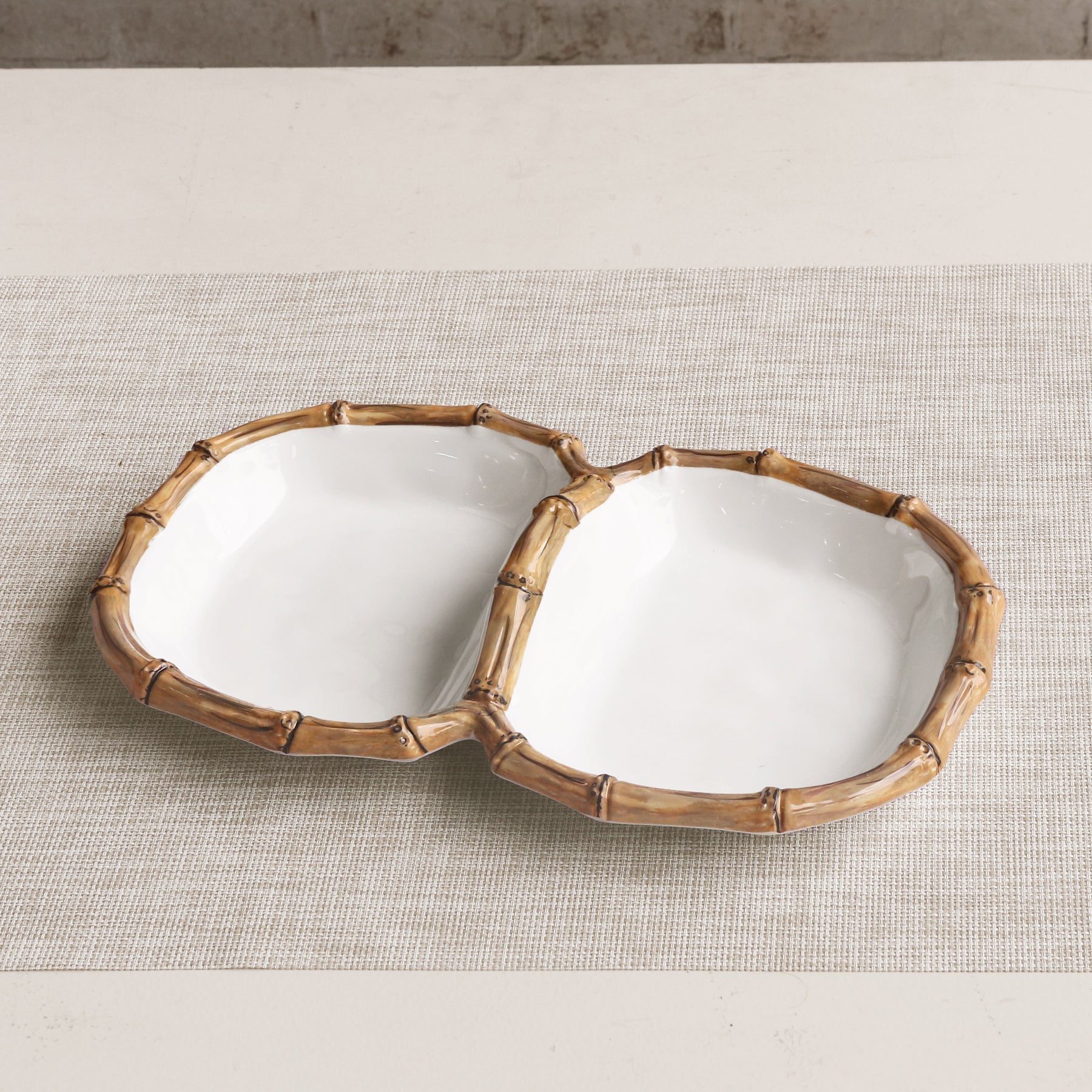 VIDA Bamboo Double Dip (White and Natural)