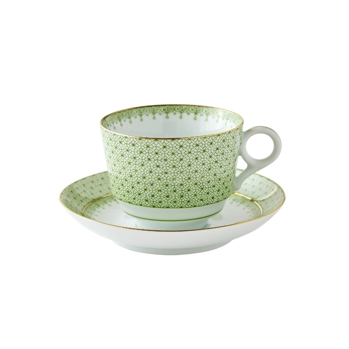 Tea Green Lace 5 Piece Place Setting